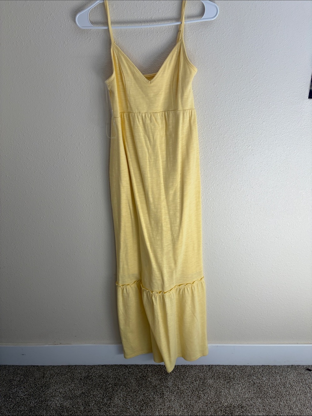 SO Yellow Spaghetti-Strap Maxi Dress